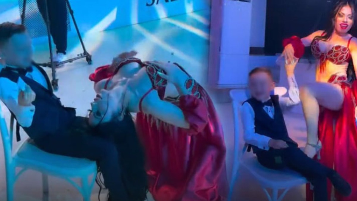 Sünnet düğününde dansöz krizi: Aileler çocuklarının önünde oynattı
