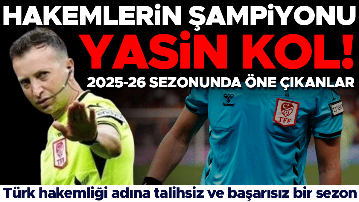Süper Lig'in en çok maç yöneten hakemi Yasin Kol