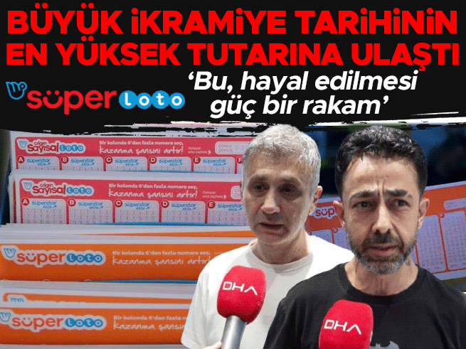 Süper Loto'da rekor: 1 milyar 77 milyon TL büyük ikramiye tarihe geçti