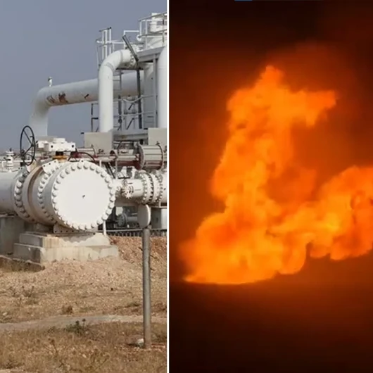 Suriye'de Gaz Hattında Yangın: Ekipler Sevk Edildi