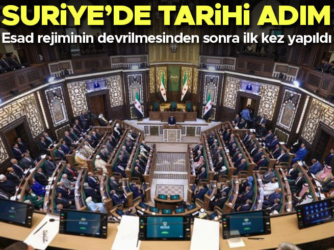 Suriye’de tarihi adım! Esad rejiminin devrilmesinden sonra ilk kez yapıldı