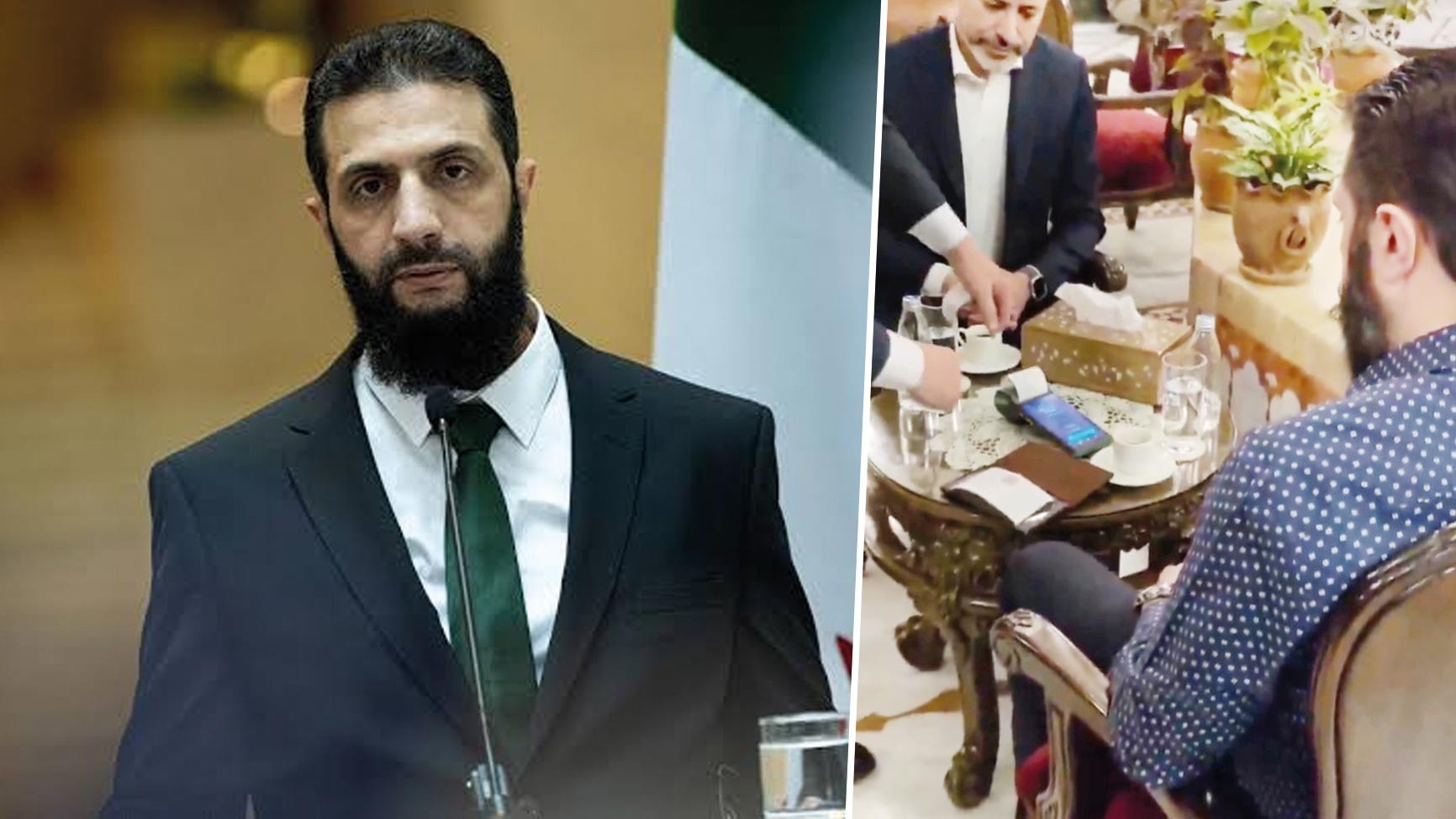 Suriye'de Tarihi An: Şara, Kahvesini Kredi Kartıyla Ödedi
