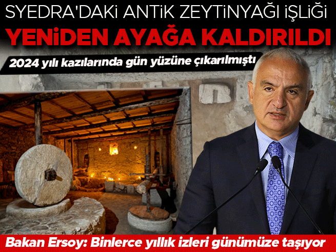 Syedra'daki Antik Zeytinyağı İşliği Restore Edildi