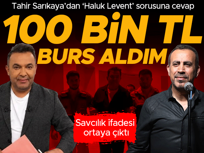 Tahir Sarıkaya’dan Haluk Levent İddialarına Yanıt: 100 Bin TL Burs Aldım
