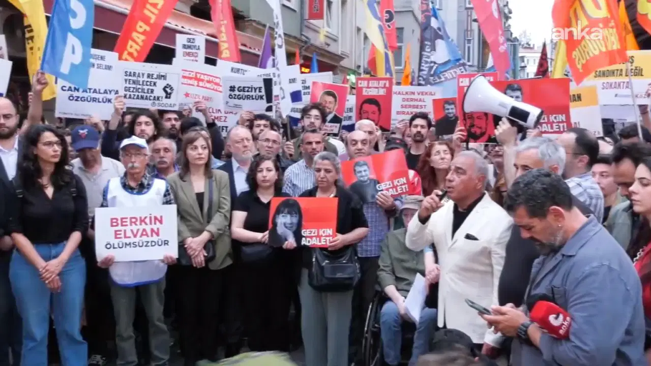 Taksim'de Gezi'nin 13. yılında polis ablukası altında anma