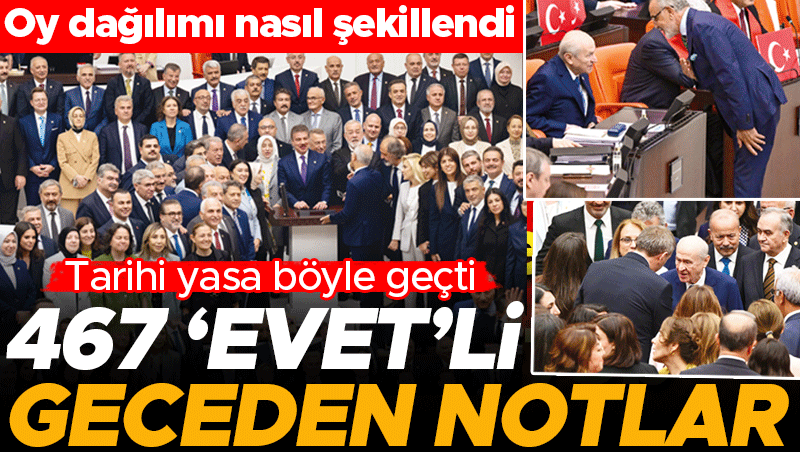 Tarihi Çerçeve Yasa Meclis'te Kabul Edildi