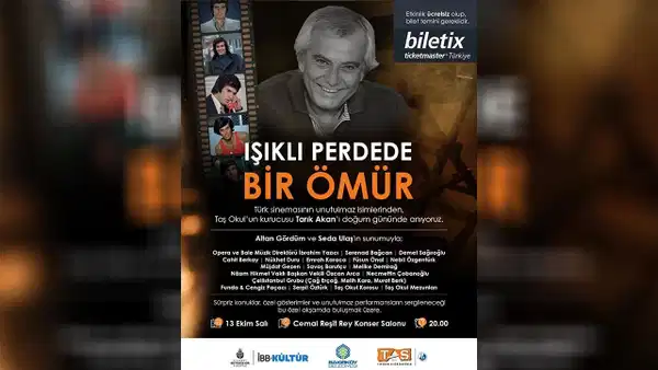Tarık Akan CRR'de Anılacak: Işıklı Perdede Bir Ömür