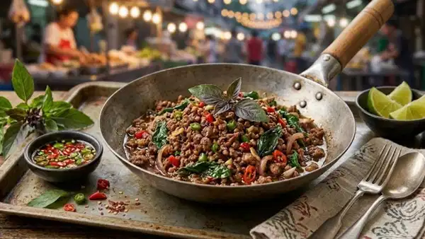 Tayland Usulü Pad Kra Pao: Uzak Doğu Sokak Lezzeti Evinize Geliyor
