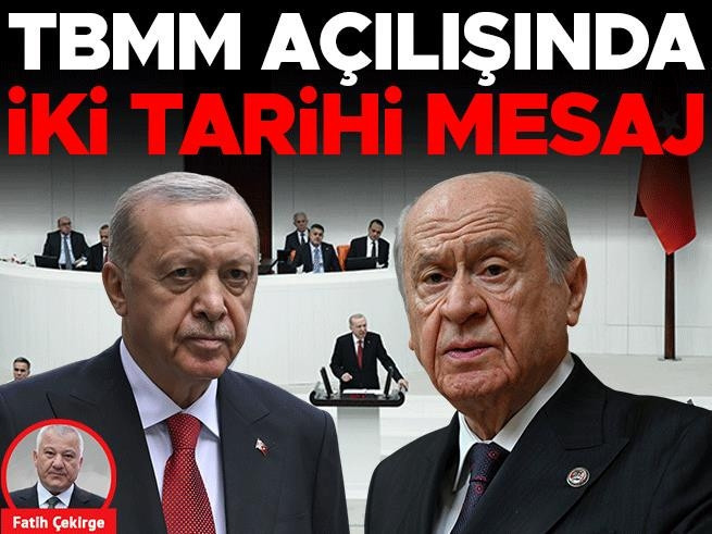 TBMM Açılışında İki Tarihi Mesaj: Meclis'ten Dünyaya Net Tavsiyeler
