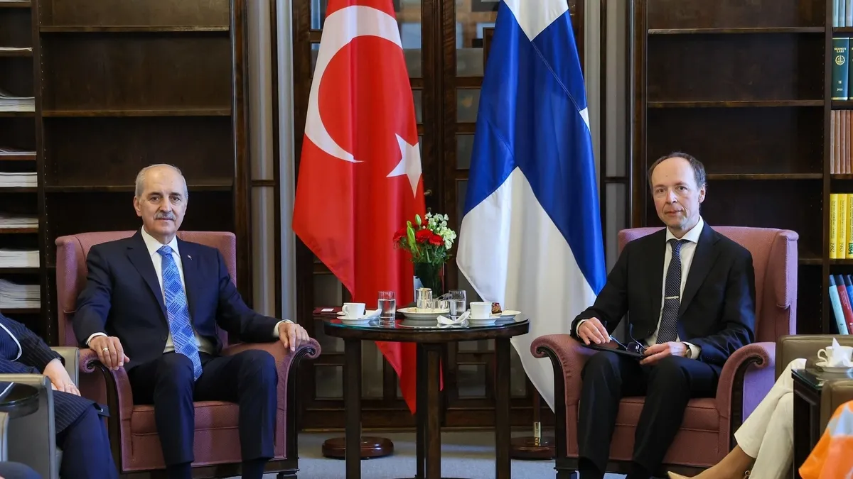 TBMM Başkanı Kurtulmuş 12 yıl sonra Finlandiya'da kritik temaslarda bulundu