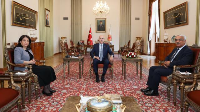 TBMM Başkanı Kurtulmuş, DEM Heyetiyle Terörsüz Türkiye Sürecini Görüştü