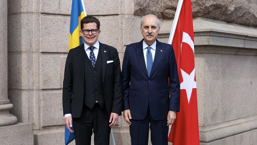 TBMM Başkanı Kurtulmuş, İsveçli mevkidaşı Norlen ile Stockholm'de bir araya geldi