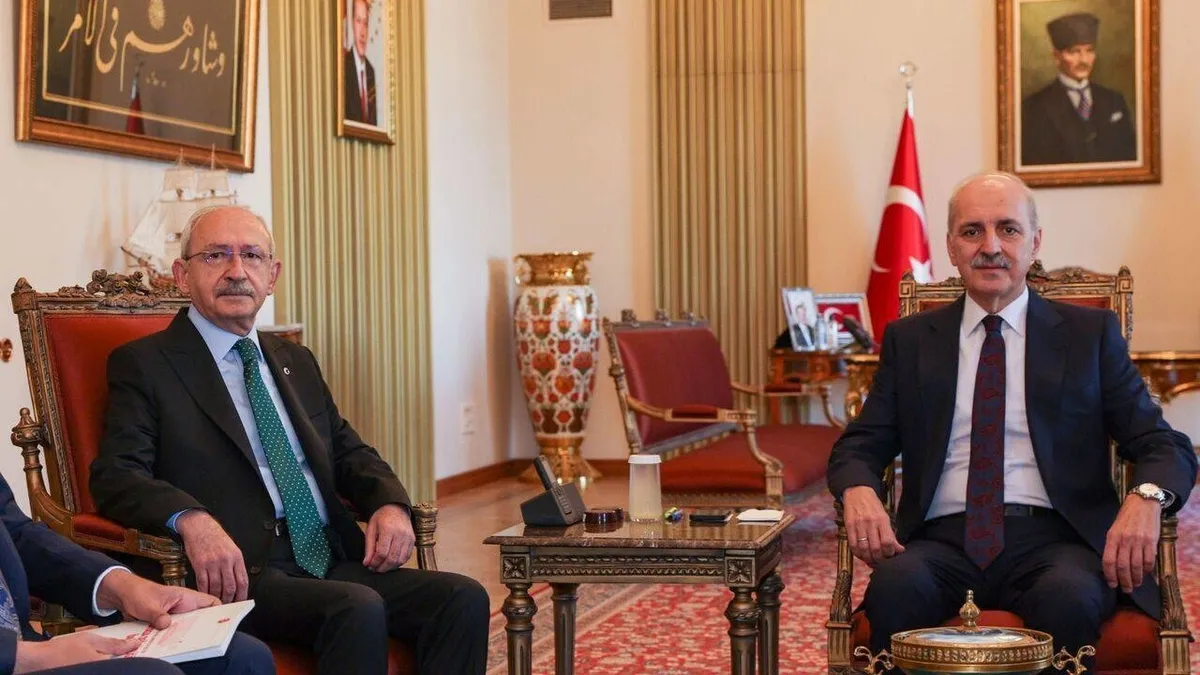 TBMM Başkanı Kurtulmuş ve Kılıçdaroğlu görüşmesi