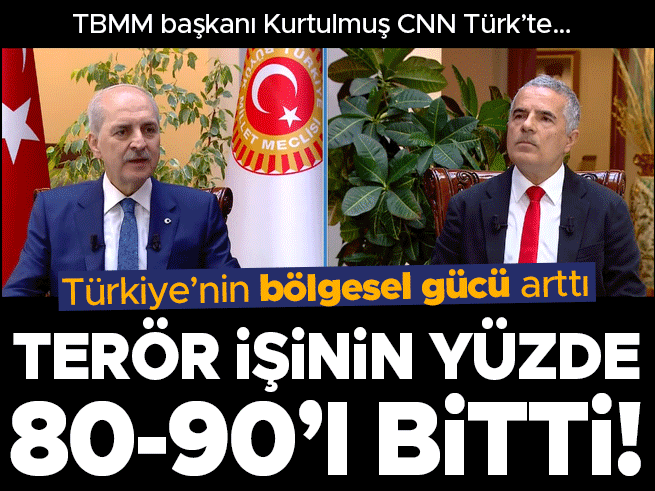 TBMM Başkanı Kurtulmuş'tan CNN Türk'te flaş açıklamalar