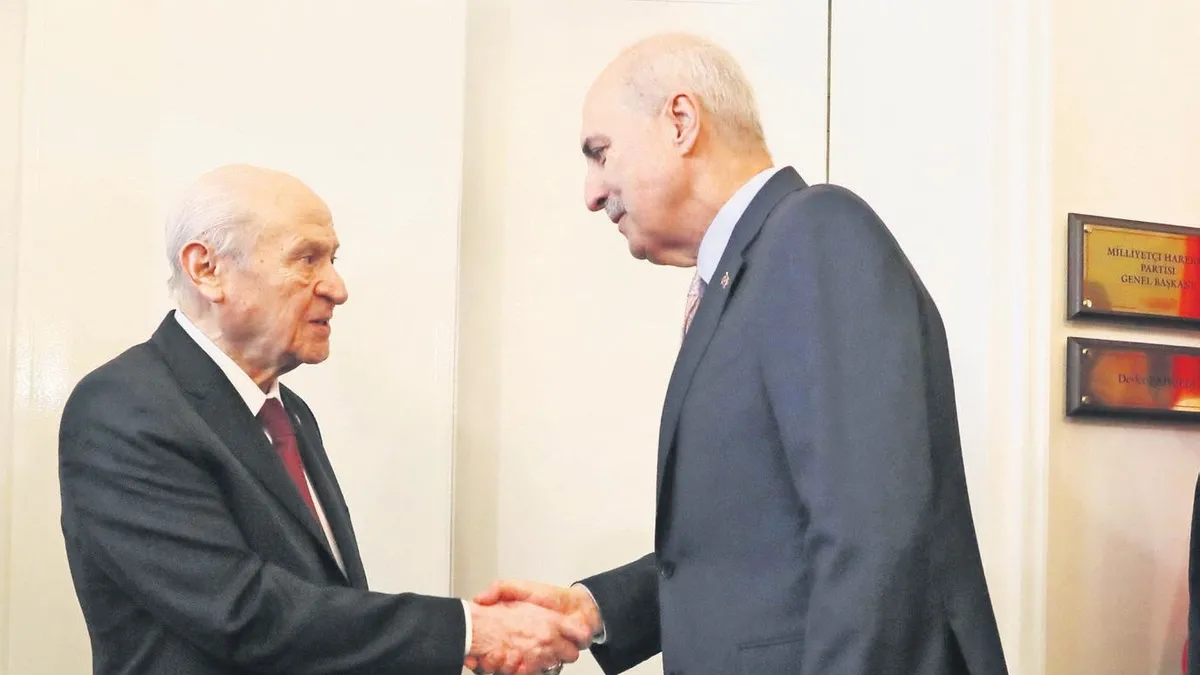 TBMM Başkanı Kurtulmuş'tan Terörsüz Türkiye için Bahçeli ile ilk görüşme