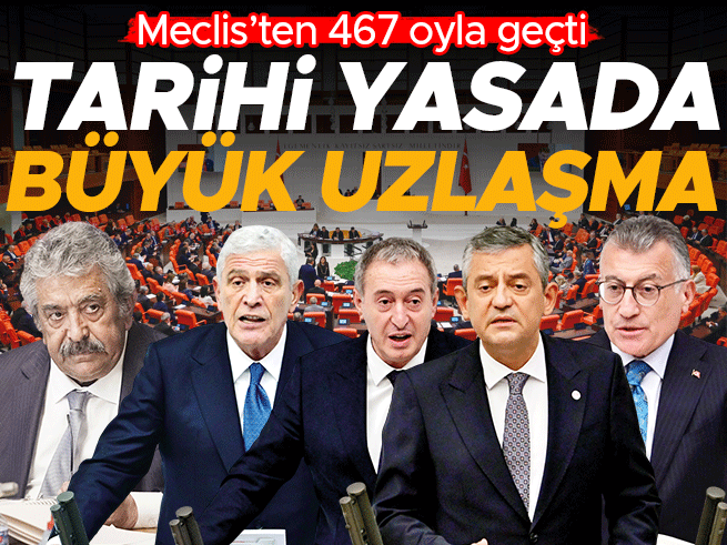 TBMM'de Tarihi Uzlaşı: Milli Dayanışma Yasası 467 Oy ile Kabul Edildi
