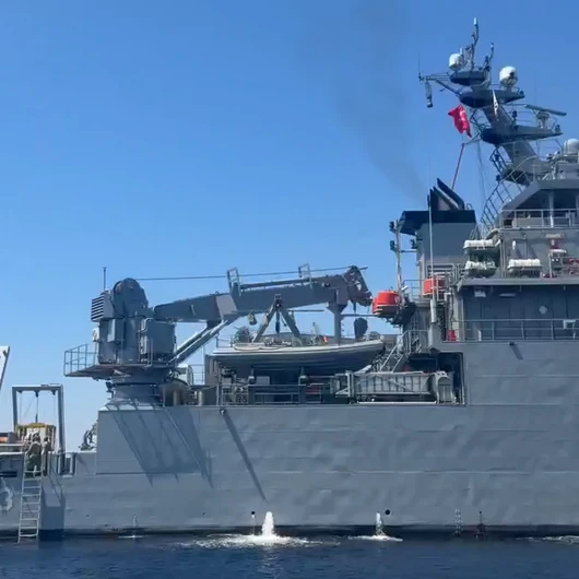 TCG Işın, Girne'deki Arama Kurtarma Çalışmalarına Katıldı