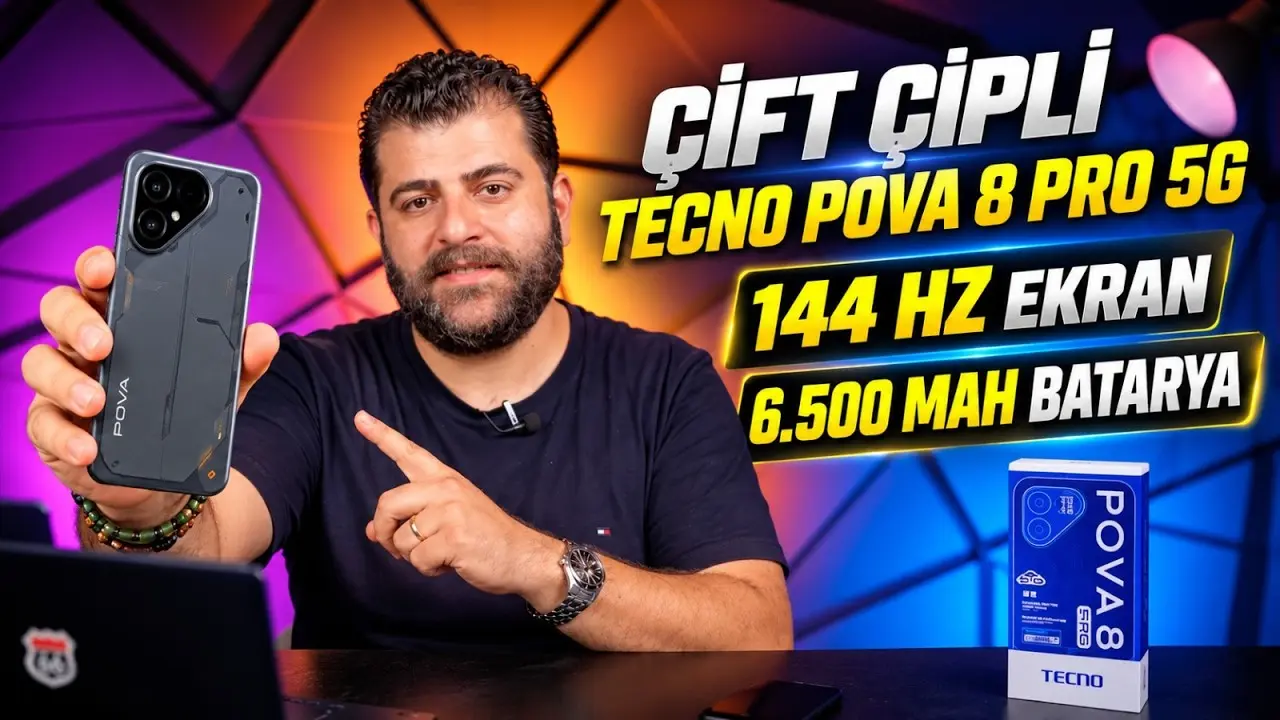 TECNO POVA 8 Pro 5G Lamborghini Edition İnceleme: 144Hz ve 6500mAh