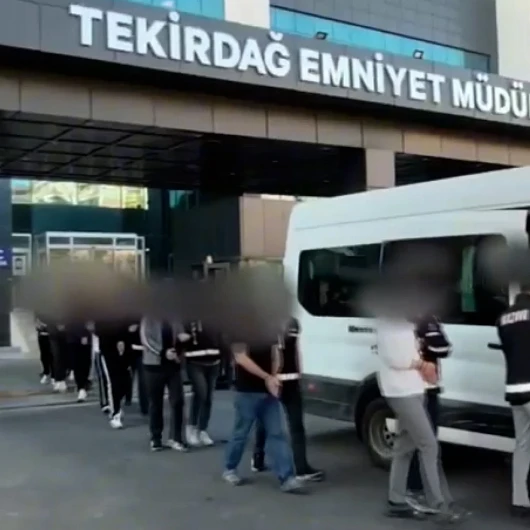 Tekirdağ Merkezli 4 İlde Organize Suç Operasyonu
