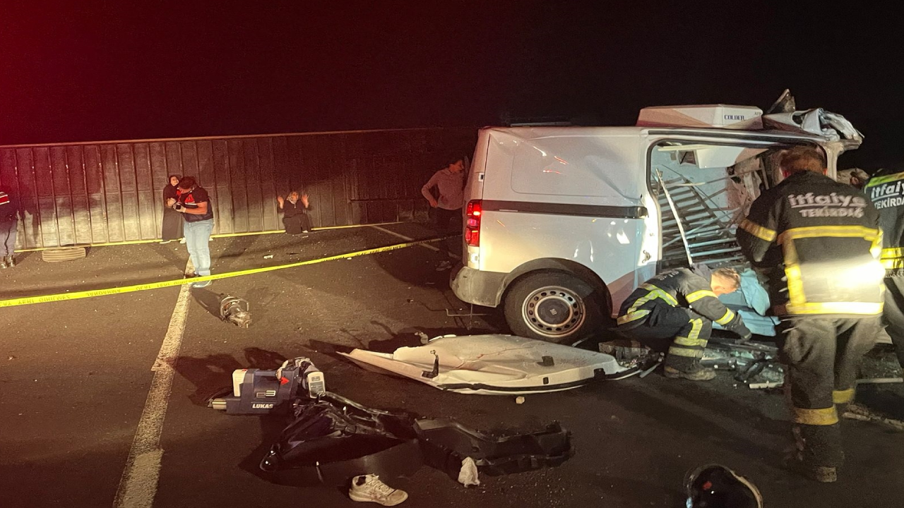Tekirdağ'da zincirleme kaza: 3 kişi hayatını kaybetti