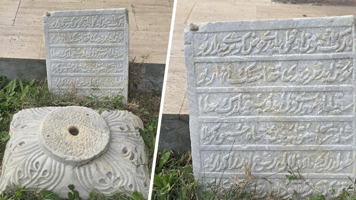 Tekirdağ'da 1813 Tarihli Mezar Taşı Kitabesi Bulundu