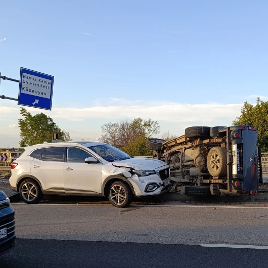 Tekirdağ'da çalıntı araç dehşeti: 2 araca çarptı, 3 yaralı