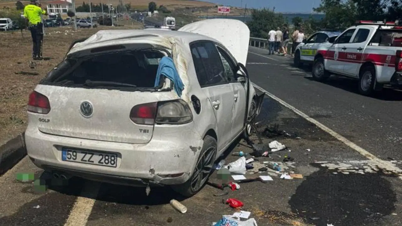Tekirdağ'da düğün hazırlığındaki çift kazada yaralandı, damat adayı kritik