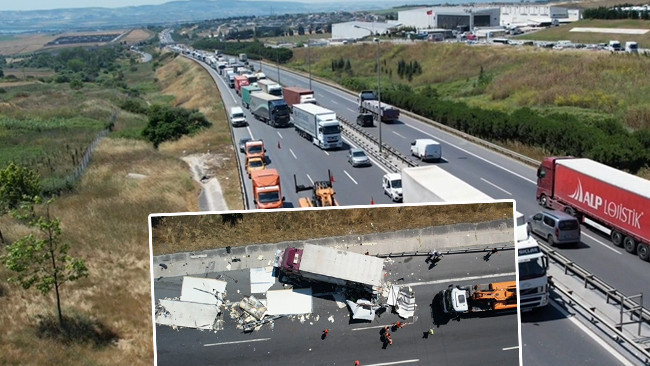 TEM Otoyolu'nda Zincirleme Kaza: 1 Yaralı, Araçta Milletvekili Var