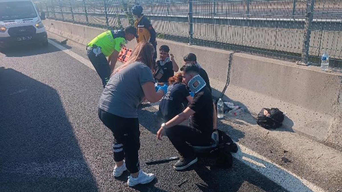 TEM'de zincirleme kaza: 5 yaralı, otoyol savaş alanına döndü