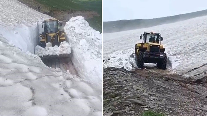 Temmuz'da 3 Metre Kar: Kars'ta Yaz Ortasında Kar Mücadelesi