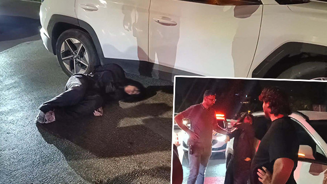 Ters Yöne Giren Sürücü Polise Saldırdı: Gözaltına Alındı