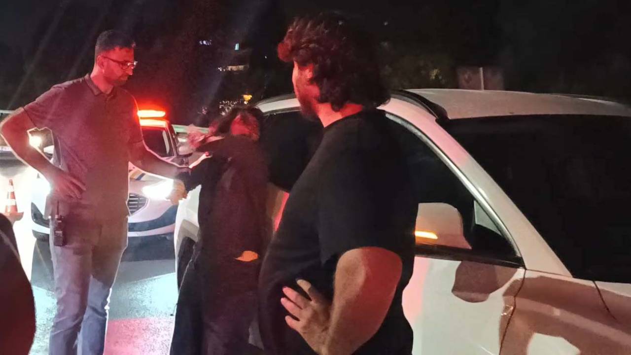 Ters yöne giren sürücü polise saldırdı: Gözaltına alındı
