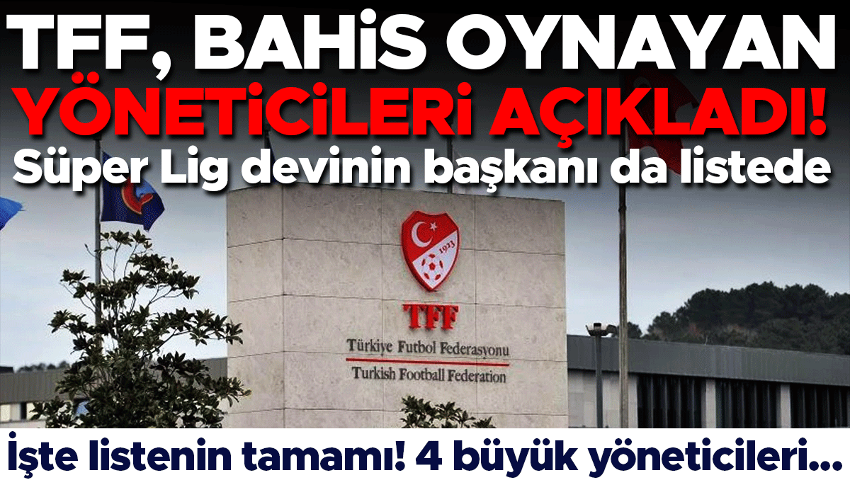 TFF'den flaş hamle: 448 kulüp yöneticisi PFDK'ya sevk edildi