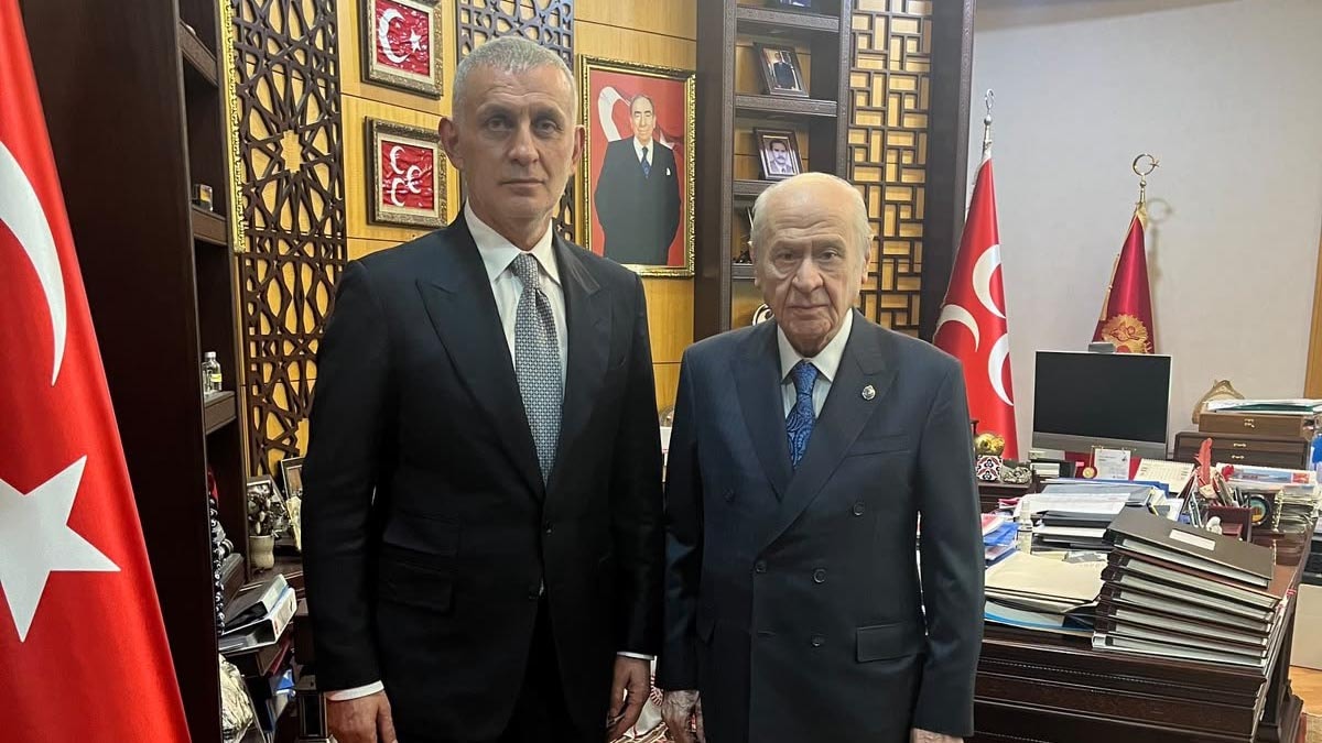 TFF Başkanı Hacıosmanoğlu'ndan Bahçeli'ye ziyaret