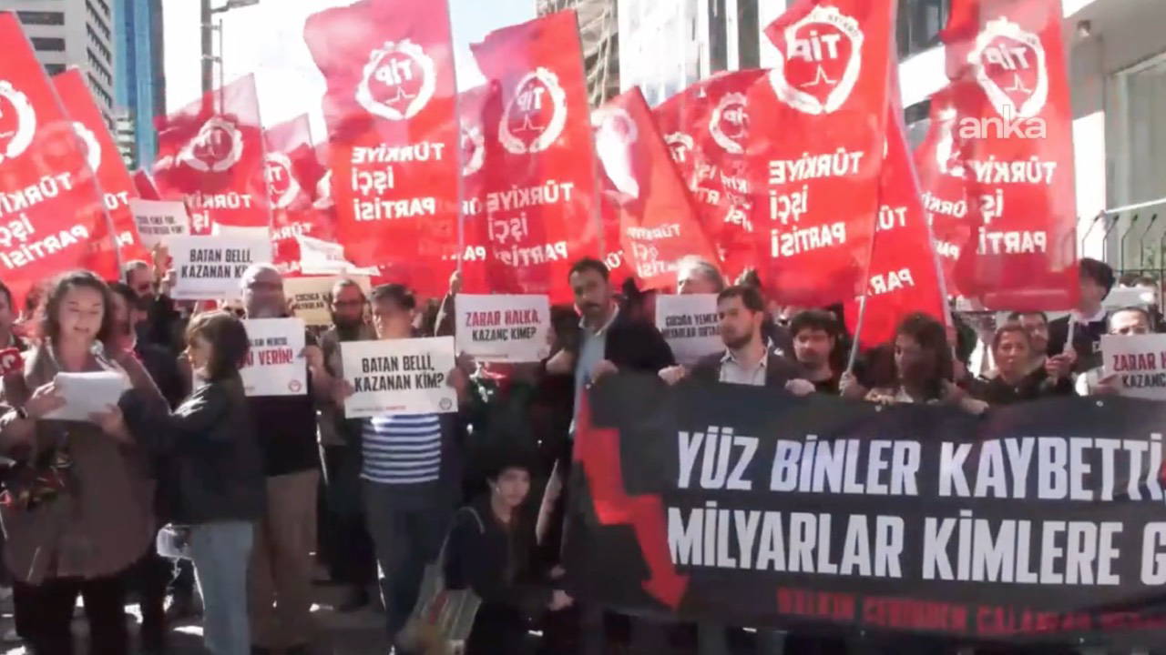 TİP'ten TMSF önünde fon krizi protestosu