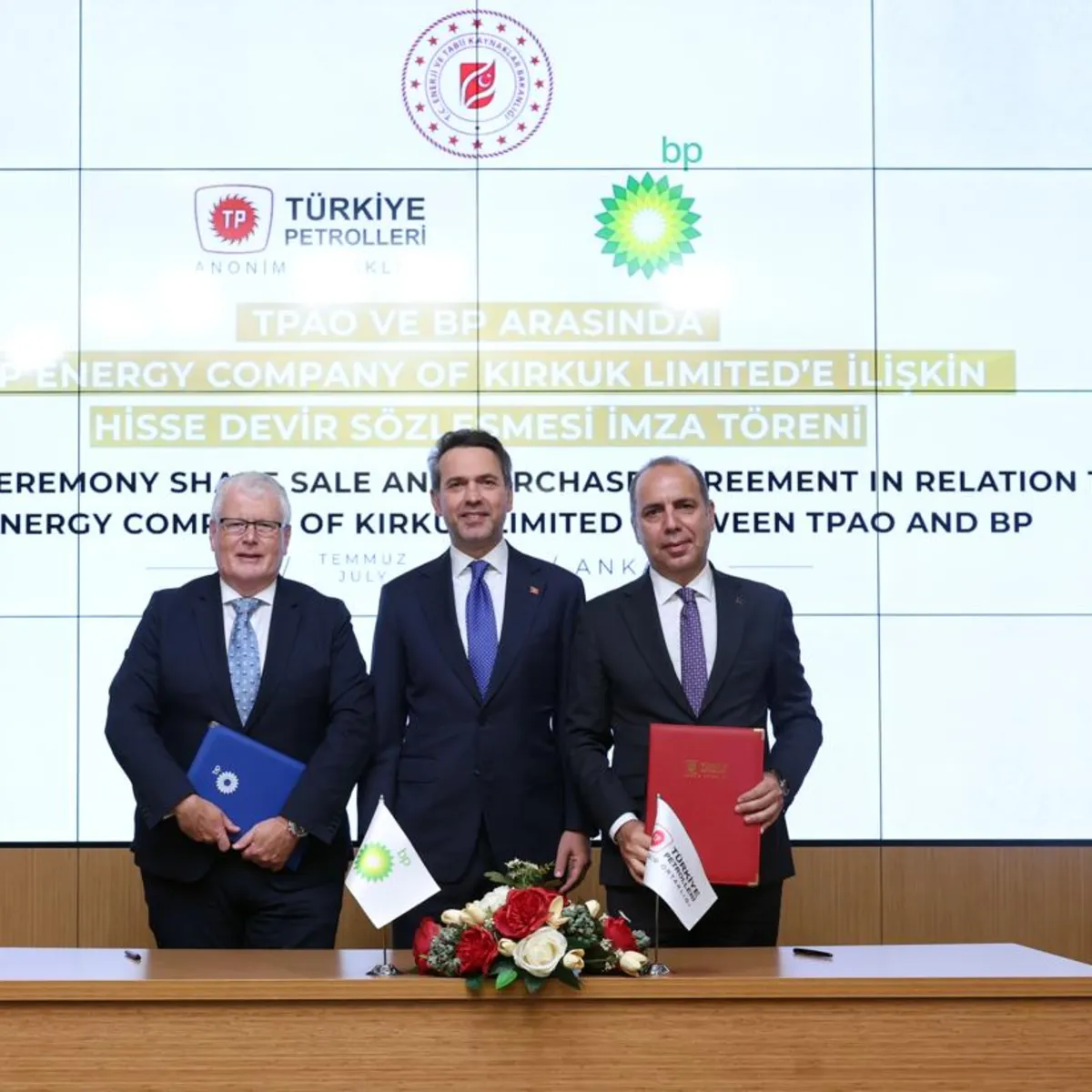 TPAO, BP'nin Kerkük'teki Şirketinin Yüzde 15 Hissesini Satın Aldı