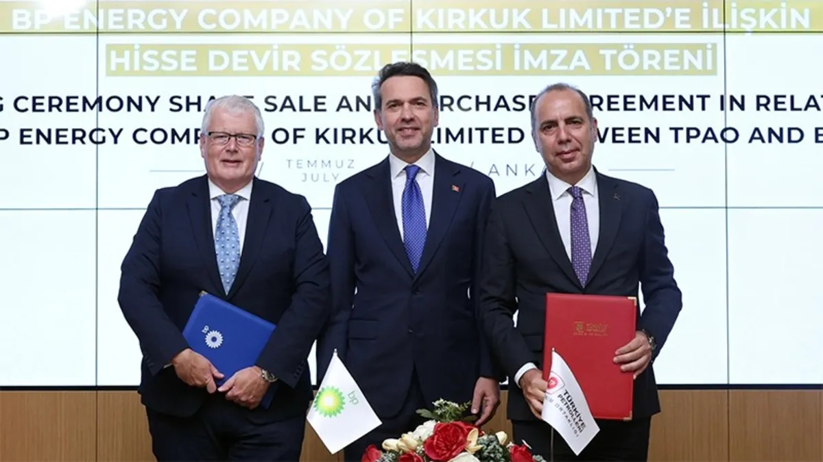 TPAO, Kerkük Petrol Sahalarında BP İle Ortaklık Anlaşması İmzaladı