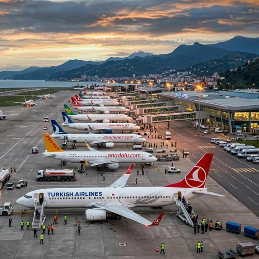 Trabzon Havalimanı 21 Ağustos'ta Tüm Zamanların Rekorunu Kırdı