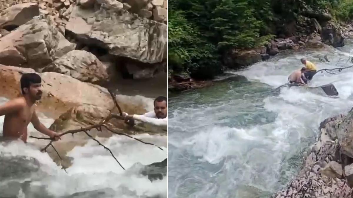 Trabzon'da turist fotoğraf çekerken dereye düştü: Abi kurtarılırken kardeş kayboldu