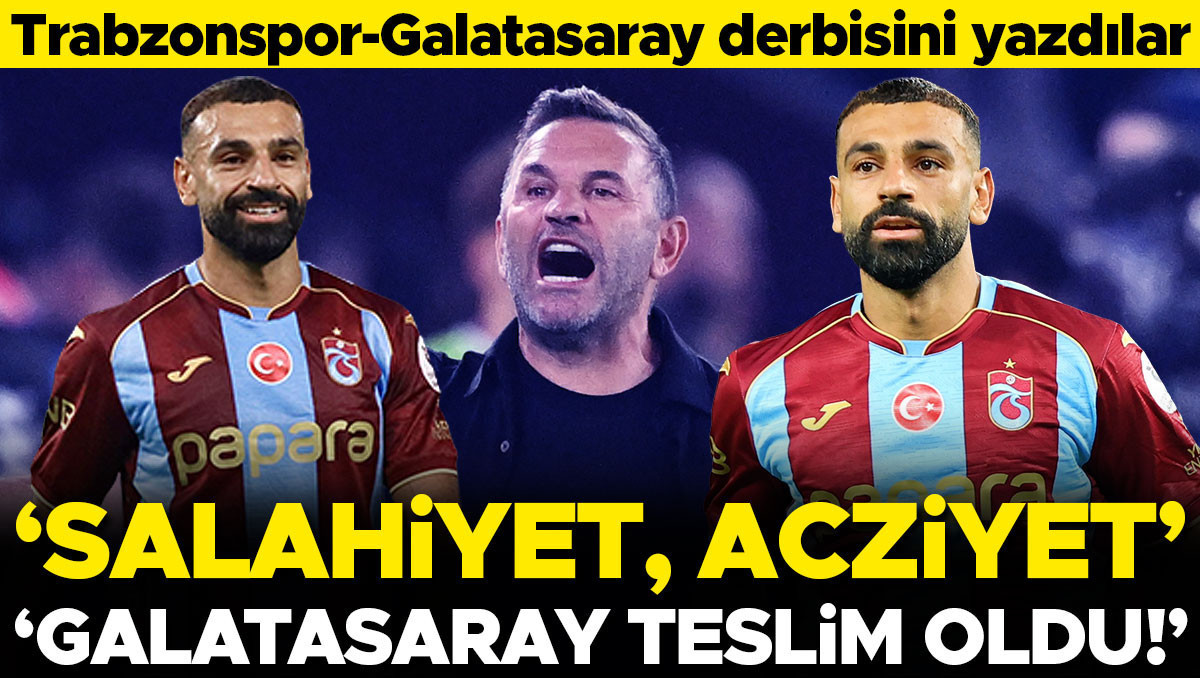 Trabzonspor Galatasaray'ı 4-0 Yıktı: Yazarlar 'Teslim Oldu' Dedi