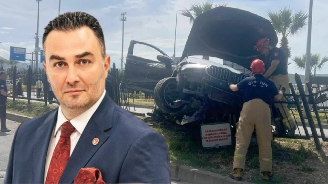 Trafik Kurallarını Hiçe Sayan Araç Bariyere Saplandı: Erbakan'ın Yardımcısı Çıktı