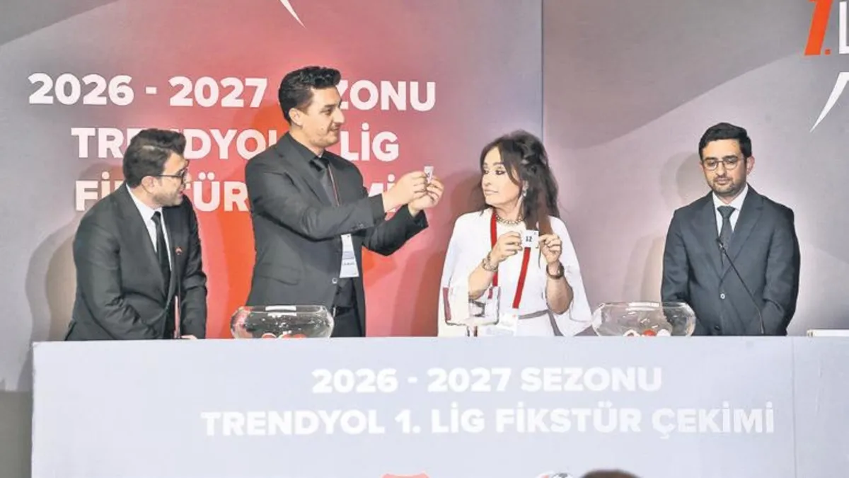 Trendyol 1. Lig'de 2026-2027 sezonu fikstürü çekildi