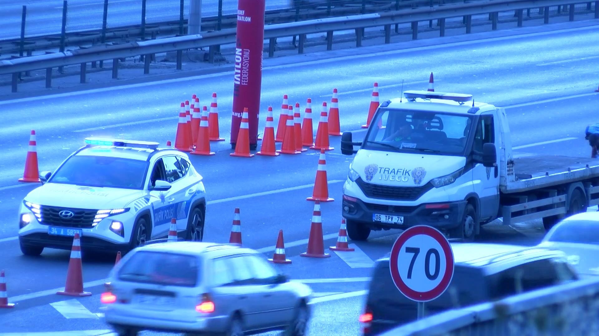 Triatlon Şampiyonası İçin İstanbul'da Yol Kapatması