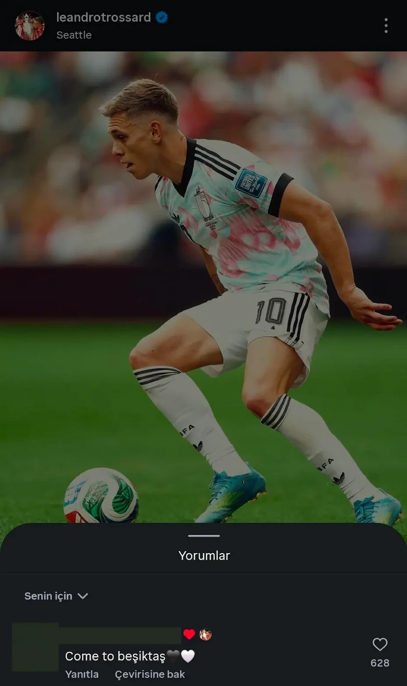 Trossard'dan Beşiktaş'a yeşil ışık: 'Come to Beşiktaş' yorumunu beğendi