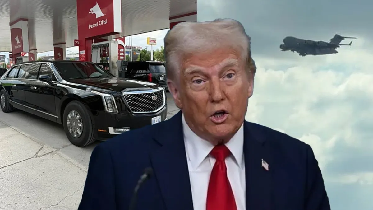 Trump'ın Ankara programı netleşti: Konvoy araçları başkente ulaştı