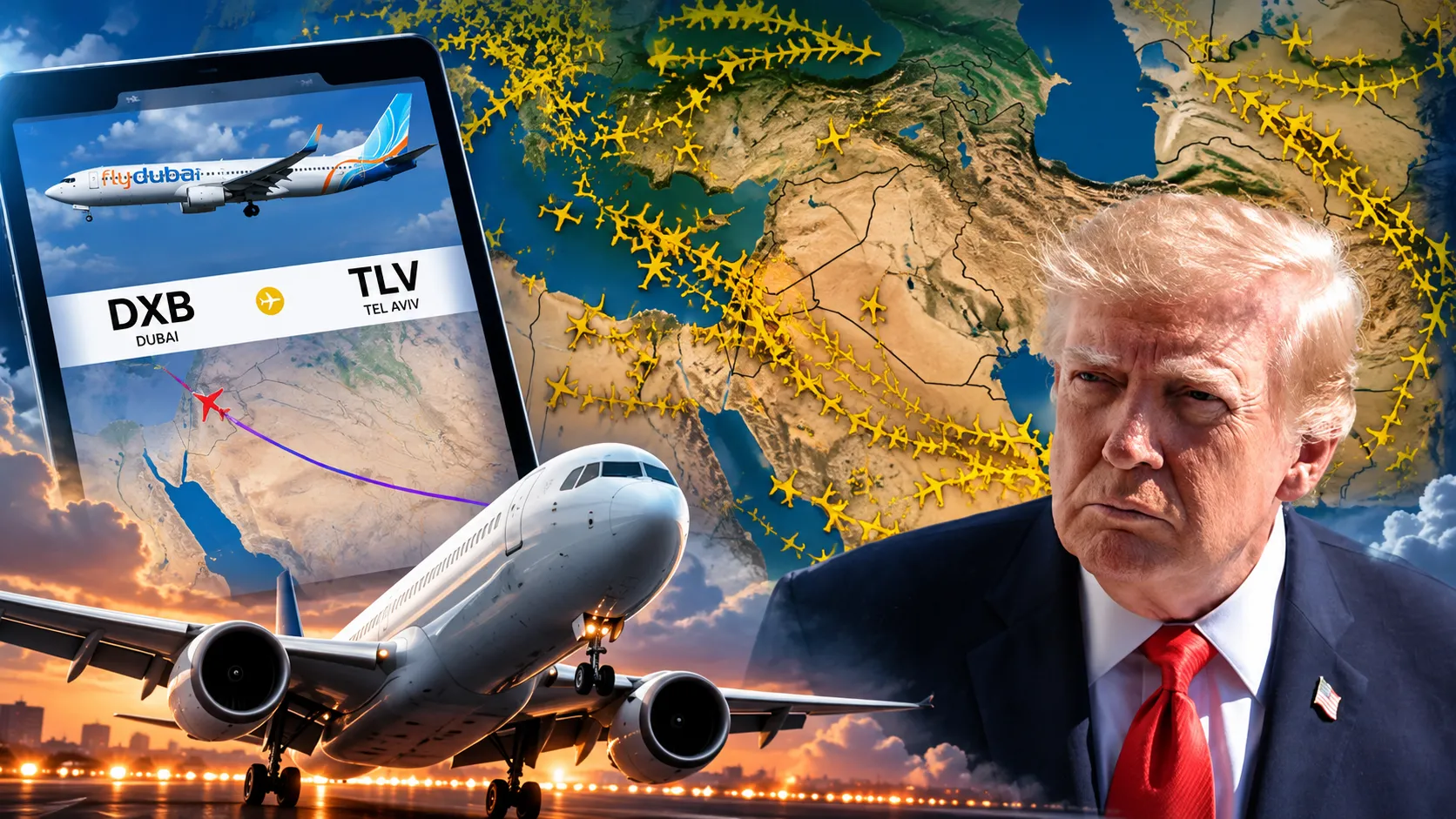 Trump'tan İran'a FlyDubai Uyarısı: 'Çok Sert Vuracağız