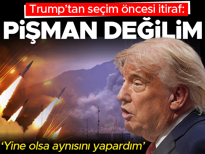 Trump'tan Seçim Öncesi İtiraf: İran Savaşından Pişman Değilim