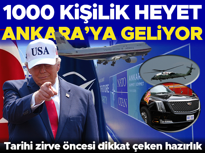 Trump'tan NATO Zirvesi öncesi dev hazırlık: 1000 kişilik heyet ve Canavar