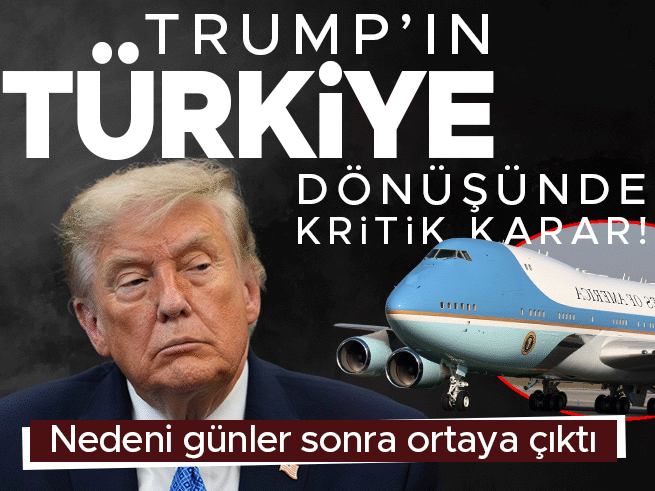 Trump'ın Türkiye dönüşünde son anda uçak değişikliği: Nedeni ortaya çıktı