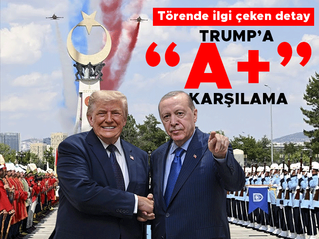 Trump’a Ankara’da A+ tipi karşılama: Törende 16 Türk devleti sembolleri